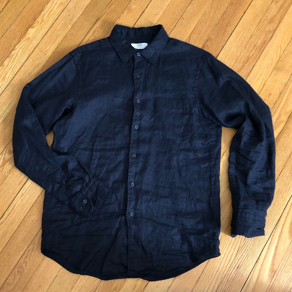 Uniqlo Linen Button Up - Like New!